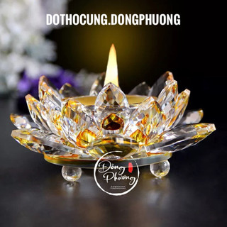 Đế để đèn cầy thuỷ tinh, đế nến thuỷ tinh, đế đèn cầy, đế nến thuỷ tinh nhiều màu cao cấp, đế để nến