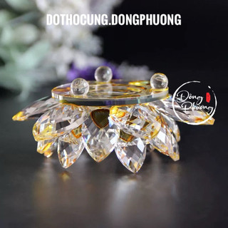 Đế để đèn cầy thuỷ tinh, đế nến thuỷ tinh, đế đèn cầy, đế nến thuỷ tinh nhiều màu cao cấp, đế để nến