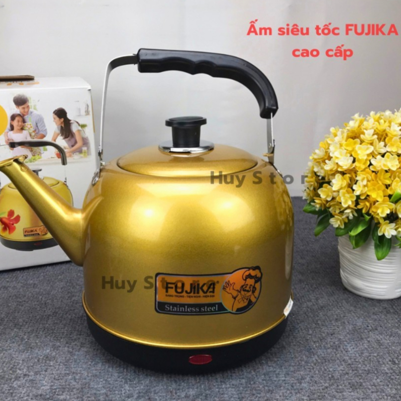 Ấm Điện Siêu Tốc Fujika FJ-SD50 Sơn Màu chuẩn cao cấp , Ấm Điện Đun Nước Siêu Tốc Fujika Innox 304 Có Tự Ngắt Huy Store