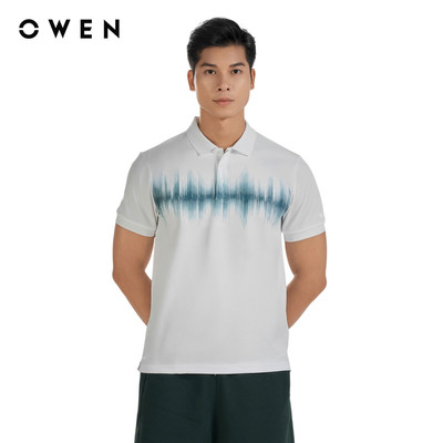 Owen - Áo polo Body Fit APV253663 màu Trắng chất liệu Café