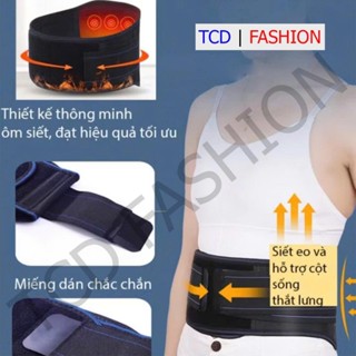 Đai Lưng Tự Nóng Bằng Đá Tourmaline Hỗ Trợ Đau Mỏi Lưng, Đau Bụng Kinh, Thoát Vị Đĩa Đệm...