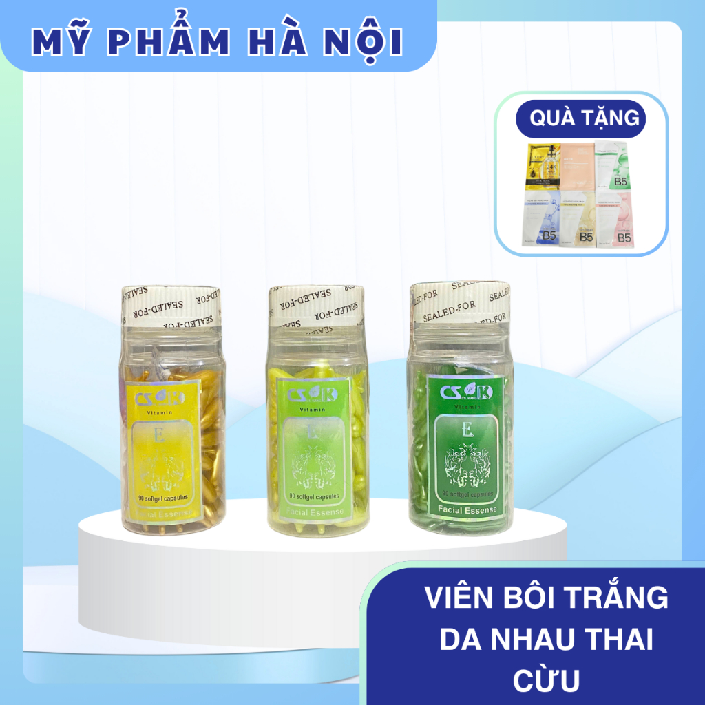 Viên bôi trắng da nhau thai cừu cải thiện da không đều màu