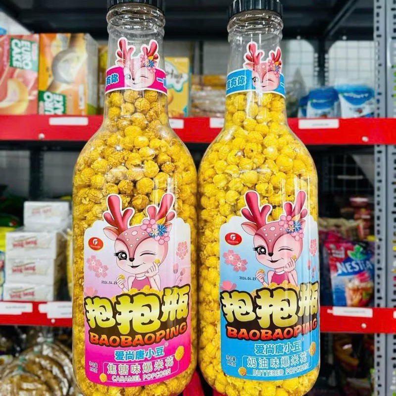 [Sẵn Hàng Mới ]  Chai Bỏng ngô hươu siêu to Chai Bắp Rang Bơ Siêu Khổng Lồ