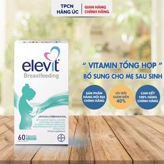 Viên uống Elevit Sau Sinh Breastfeeding của Úc bổ sung vitamin khoáng chất cho phụ nữ sau sinh và cho con bú 60 viên 