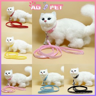  Dây dắt chó mèo thú cưng dạng yếm và vòng cổ dây xích cổ chó mèo-AGPET 