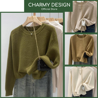  Áo Len Nữ Aboli Dài Tay Cổ Tròn Nhiều Màu Áo Len Nữ Vải Len Lông Thỏ Mềm Mịn Giữ Ấm Tốt Dễ Phối Đồ Thời Trang Charmy 