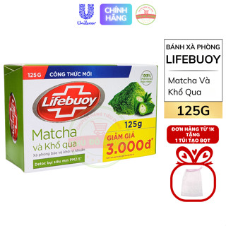 Bánh Xà Phòng Lifebuoy Matcha Và Khổ Qua - Bánh To 125G (Tặng Túi Tạo Bọt Theo Đơn)