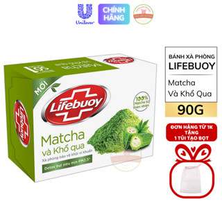 Bánh Xà Phòng Lifebuoy Matcha Khổ Qua 90G (Đơn Từ 1K Tặng Túi Tạo Bọt)