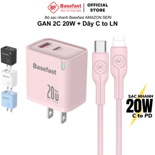  Bộ sạc nhanh 20W Basefast củ sạc 2 cổng chống quá tải nhiệt dùng cho 8p xr xs 11 12 13 14 pro max 