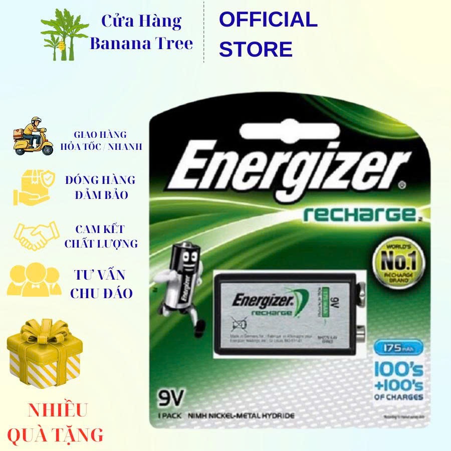 [CHÍNH HÃNG] Pin sạc Enegizer 9v
