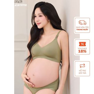 Áo lót bầu nhẹ chống chảy xệ trước và sau sinh không gọng có dây treo hỗ trợ nâng ngực, mút thạch A25 L'amme