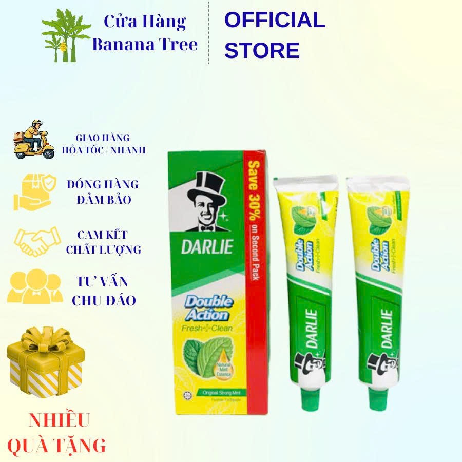 Combo 2 Kem Đánh Răng Darlie Double Action (225g)