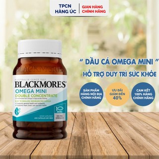  Viên uống Dầu cá Fish oil mini caps Blackmores của Úc duy trì sức khỏe não bộ tim mạch và thị giác 400 viên 