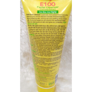 Sữa rửa mặt chiết xuất củ nghệ E100 loại 100g
