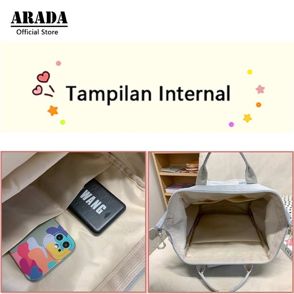 Balo đi học nữ ARADA chống nước dung tích lớn đựng được laptop 15.6 inch dành cho sinh viên đại học | BigBuy360 - bigbuy360.vn