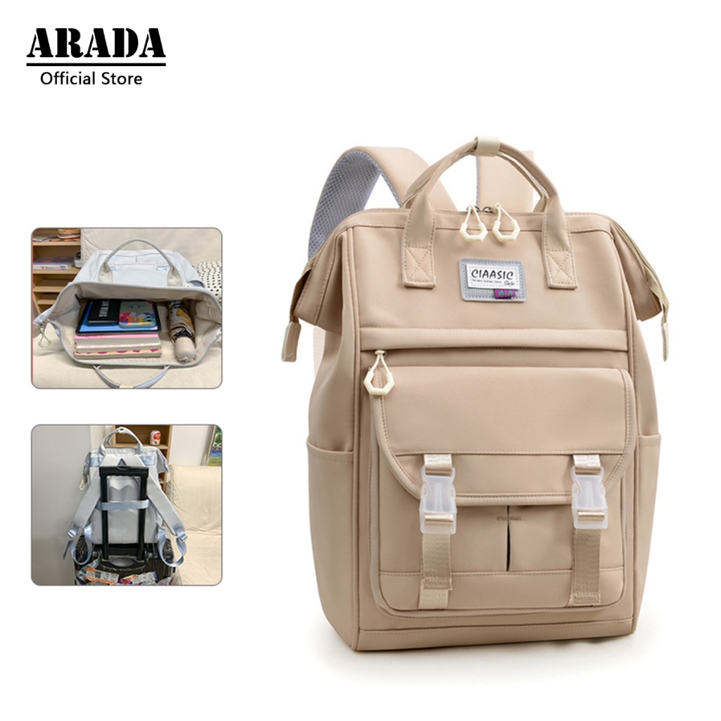 Balo đi học nữ ARADA chống nước dung tích lớn đựng được laptop 15.6 inch dành cho sinh viên đại học