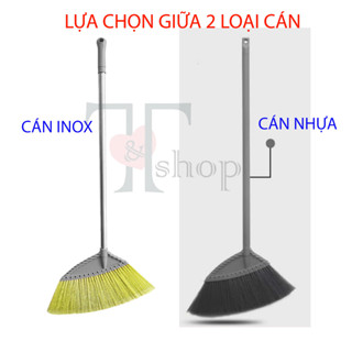  Chổi Quét Sàn HomeBroom MEGAHOME Cao Cấp Thân Cây Inox   Nhựa Cước Mềm Mại Dùng Quét Nhà Quét Nước 