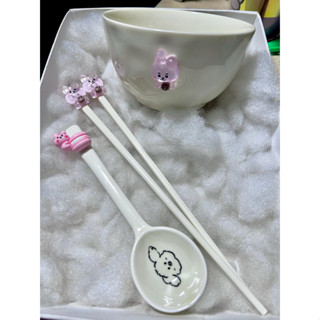 COMBO CHÉN MUỖNG ĐŨA BT21 ĐÁNG YÊU