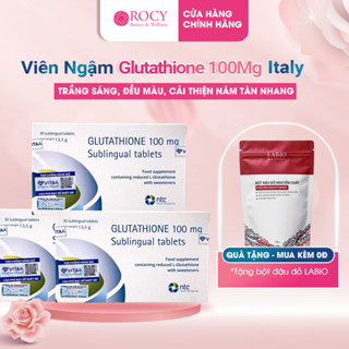 Viên Ngậm Trắng Da Dưới Lưỡi Glutathione 100mg Nhập Khẩu Italy