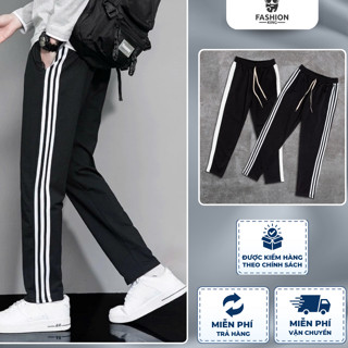 Quần thể thao nam nữ quần dài vải thun poly 2 da thể dục học sinh jogger