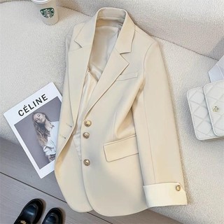 Áo khoác blazer cho nữ áo vest dáng dài áo khoác đệm vai dài tay cúc giữa tay phối viền trẻ trung ÁO VEST TAY PHỐI TRẮNG