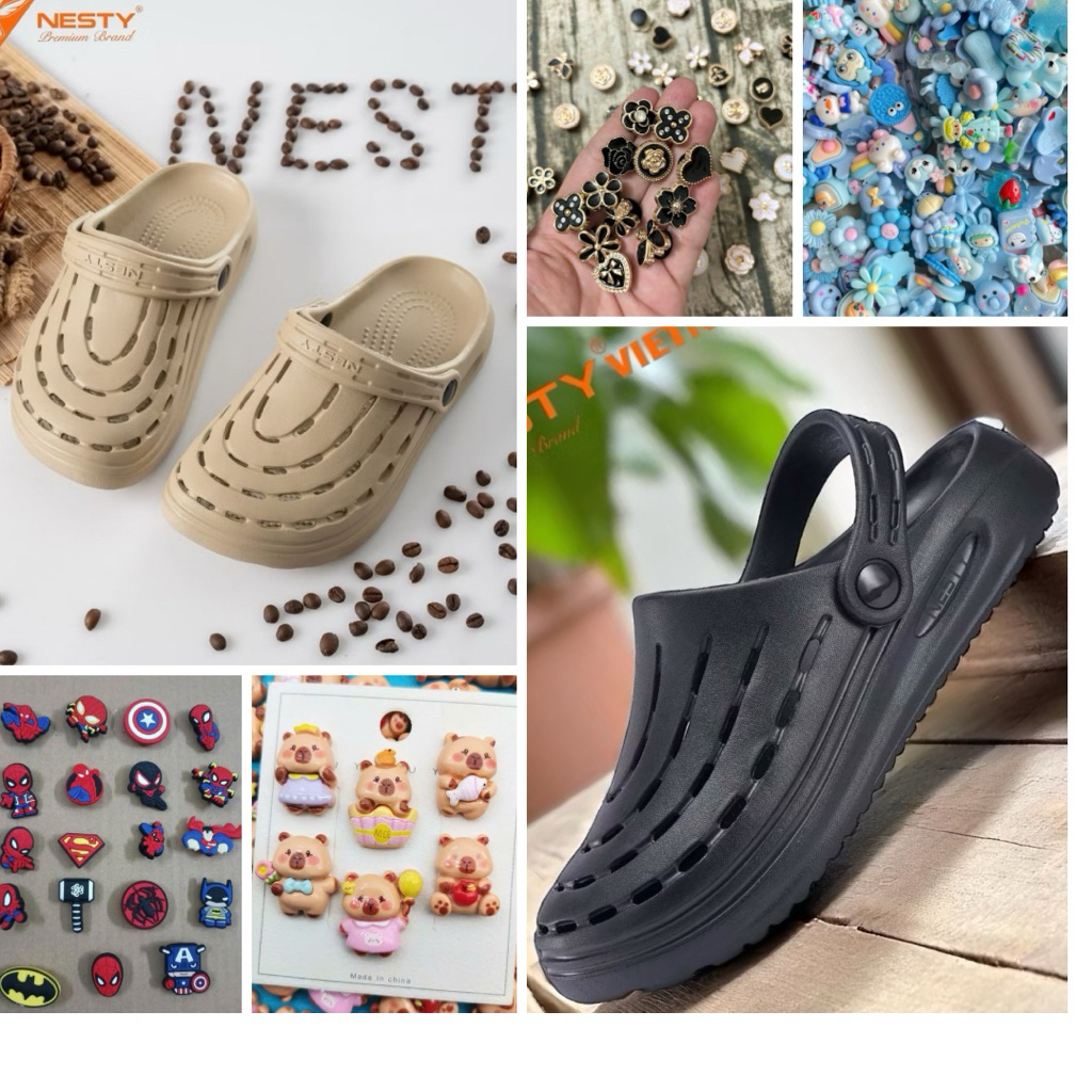 [Tặng Sticker] Dép sục NESTY nhựa EVA nguyên khố cao 2cm NE23