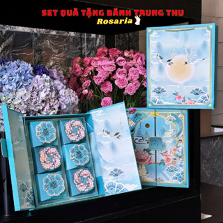 Set quà tặng 6 Bánh trung thu HEALTHY cao cấp ROSARIA ít ngọt - Thiên Sơn Nguyệt Ảnh Hộp 6 bánh