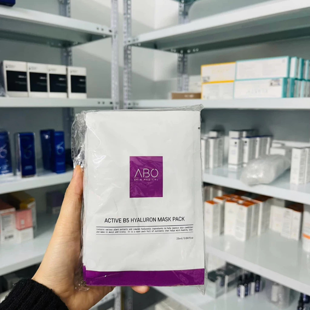 [1 miếng] Mặt nạ cấp ẩm, căng mọng tế bào ABO Active B5 Hyaluron Mask