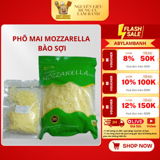  PHÔ MAI MOZZARELLA BÀO SỢI-  Holafoods 1kg phô mai bào sợi Mozzarella kéo sợi làm món pizza 