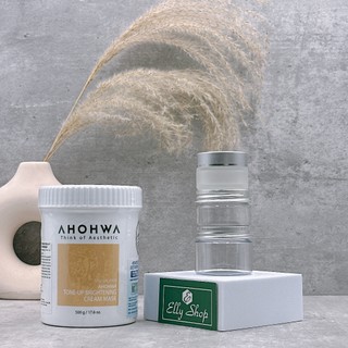  TESTER Mặt Nạ Ủ Trắng Dạng Kem Ahohwa Tone-Up Brightening Cream Mask - Giúp Da Trắng Bật Tone  - Ellyhouse Tiny Try 
