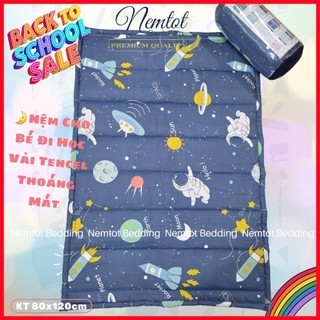 🌳SIÊU RẺ🌳Nệm Cho Bé Đi Học Lyocell Thoáng Mát Kháng Khuẩn, Nệm Chần Bông Kèm Túi Đựng_Nemtot Bedding