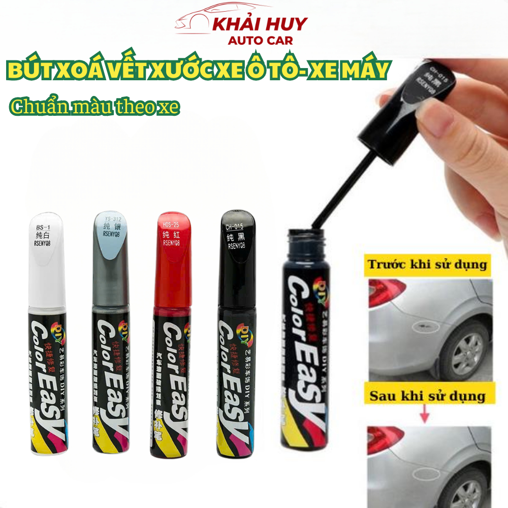 ( 37 Màu ) Bút xoá COLOR EASY vết trầy xước,che mờ vết xước sơn xe xóa trầy sơn ô tô xe máy hiệu quả