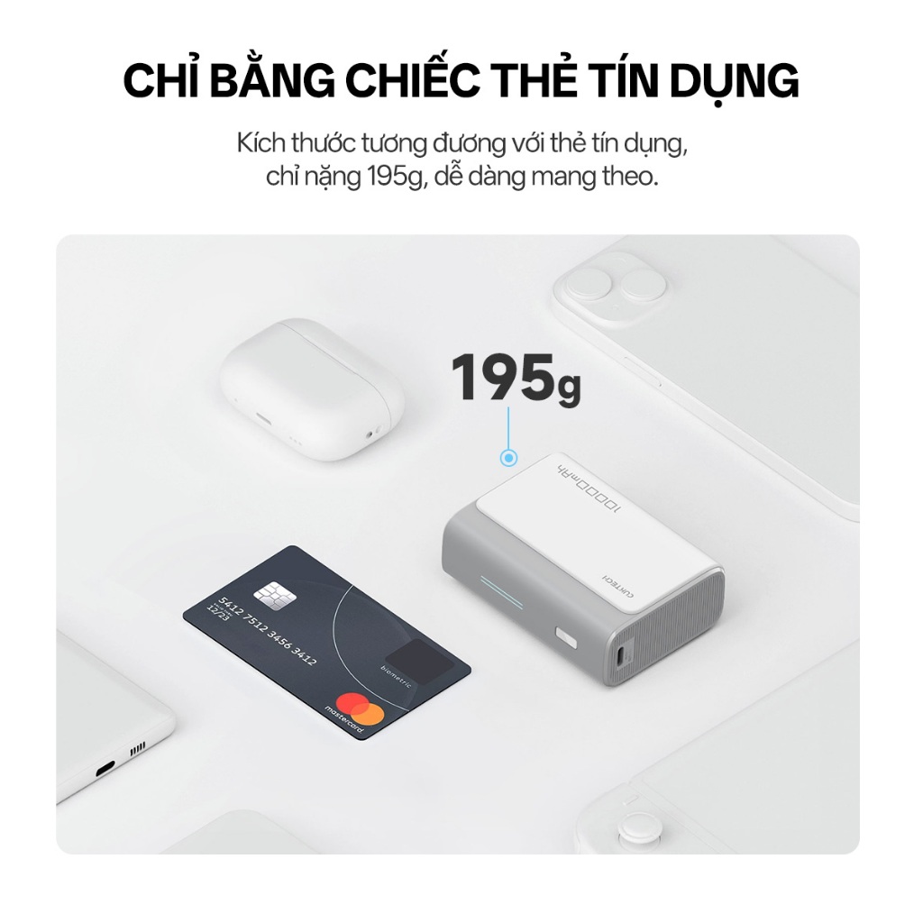 【Được chứng nhận CCC】CUKTECH Pin Dự Phòng Mini 10000mAh Sạc Nhanh 30W – Hỗ Trợ iP16/15/14 | BigBuy360 - bigbuy360.vn