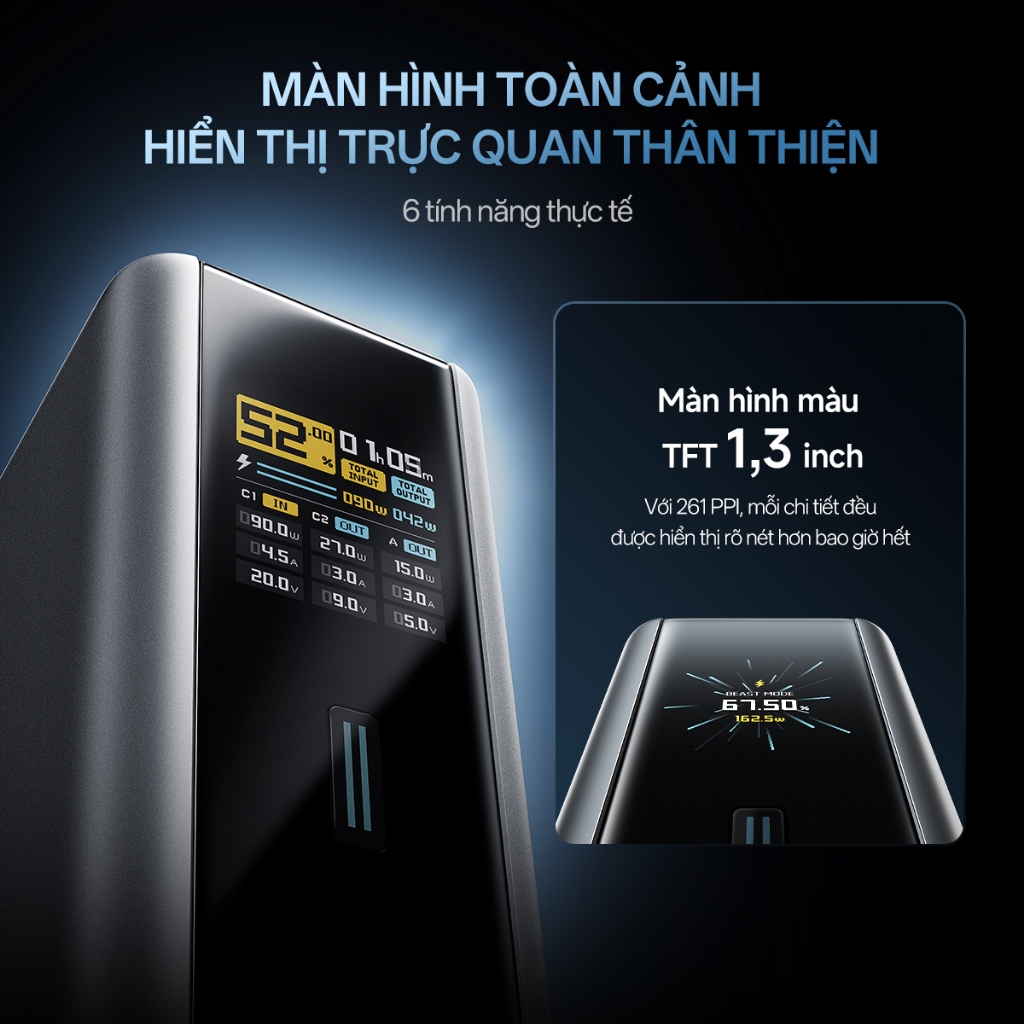 【Được chứng nhận CCC】CUKTECH Sạc Nhanh 210W 20000mAh – Hỗ Trợ Xiaomi 120W, Samsung 45W, iP16/15/14 Laptop 140W | BigBuy360 - bigbuy360.vn