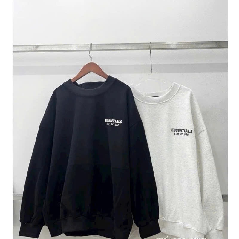 Áo nỉ Sweater ESS nỉ bông cao cấp chất liệu cao cấp universe shop full tag mac unisex nam nữ