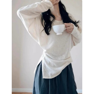  Áo thun giấy rúm eo cổ tròn cá tính AT6 