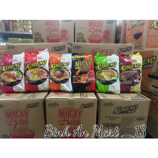  Bịch 10 Gói Mì Koreno Jumbo Hàn Quốc Vị Bò Cay   Kim Chi   Gà   Tôm   Mì Cay 7 Cấp Độ   Gói 100G 