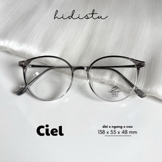 [ Ciel ] Gọng kính mắt bầu tròn Ciel. Càng kính phối kim loại. Dáng kính trung bình phù hợp tất cả dáng mặt. Hidi Studio