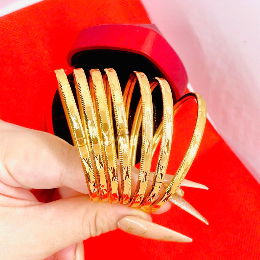 Bộ Ximen 7 Chiếc Mắt Mèo Cực Đẹp – Trang Sức Nữ Sang Trọng, Không Đen, Không Gỉ