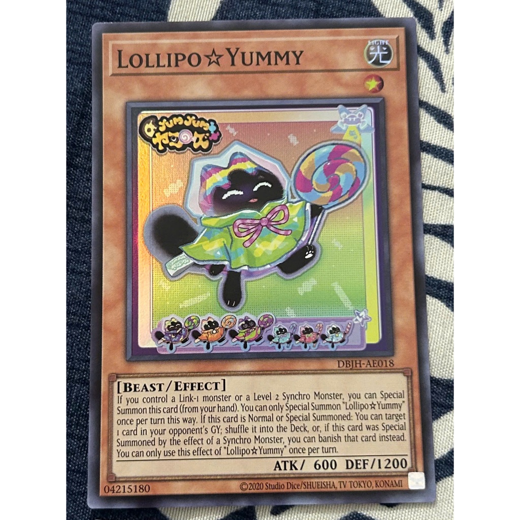 Thẻ bài Yugioh - DBJH-AE018 Lollipo?Yummy (SR)