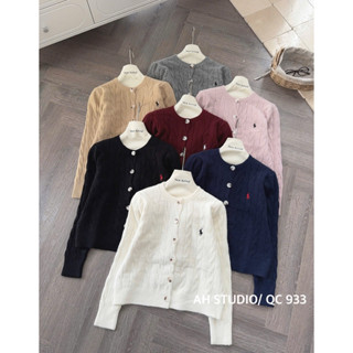   Hương Muối  Áo cardigan len THỪNG thêu NGỰA cúc to 