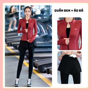 Bộ tập thể thao nữ Lucky tập gym, yoga, pickleball, thể dục, chạy bộ, leo núi co giãn 4 chiều thấm hút mồ hôi tốt S130