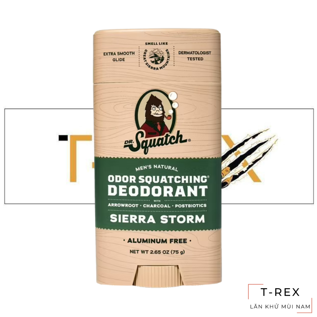 Lăn Khử Mùi Dr. Squatch Sierra Storm Aluminum Free Deodorant 75Gr