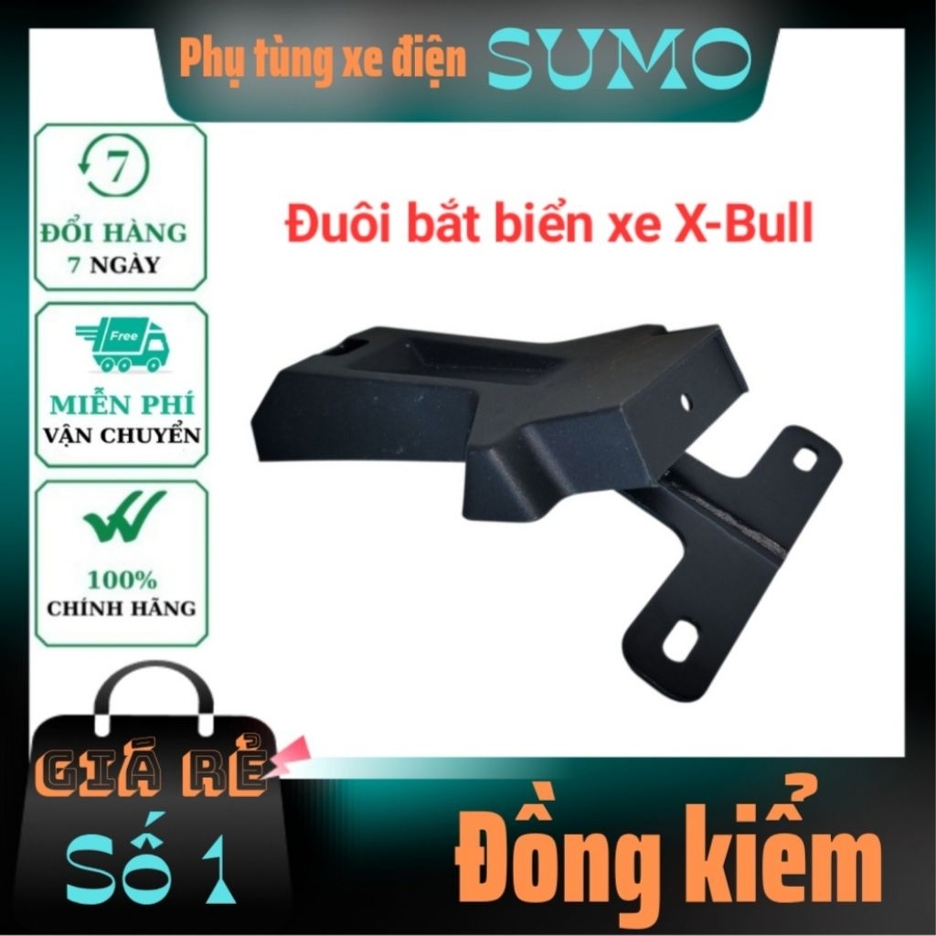 Đuôi bắt biển xe điện Xbull, giá bắt biển xe điện Xbull