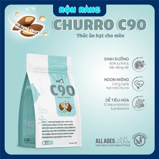   1kg  THỨC ĂN HẠT CHO MÈO CON MÈO LỚN CHURRO C90 - C90K - C90U PETQ 