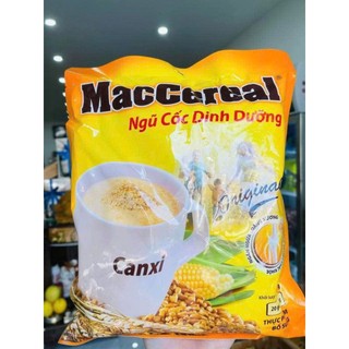 Combo 3 Túi Bột Ngũ Cốc Dinh Dưỡng Canxi - MacCereal (túi 20 gói x 28g) tặng kèm ly kim cương lấp lánh 700ml