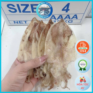  Khô Mực Câu Tay Size 70 - 80 con 1 kg Loại 1 Mình Dày Ngọt Thịt Mực Khô Chất Lượng Ship Hỏa Tốc HCM 