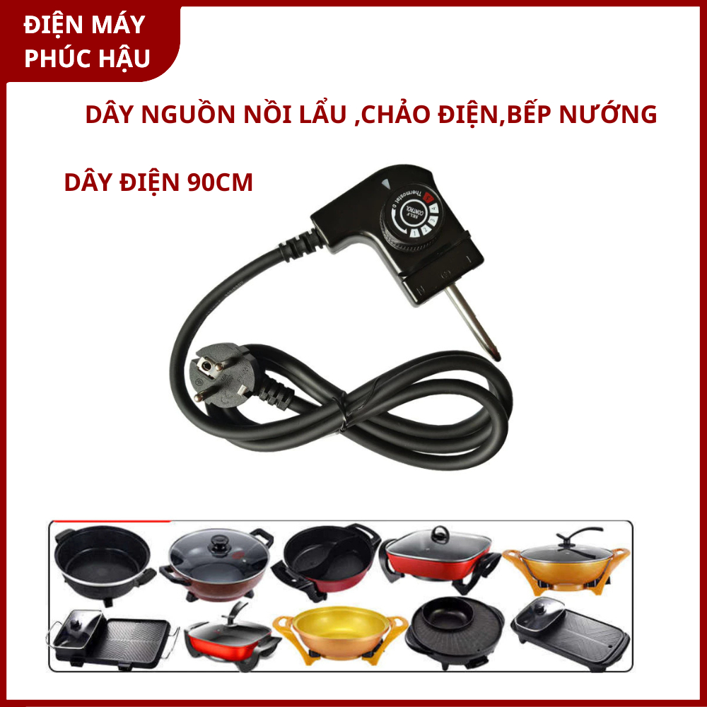 Dây cắm nguồn bếp nướng, chảo nướng lẩu điện các loại - MÃ 065