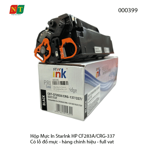Hộp Mực In StarInk HP CF283A / Canon CRG-337 ( 83A / 337 ) – Chính Hiệu – Full VAT – Có Lỗ Đổ Mực