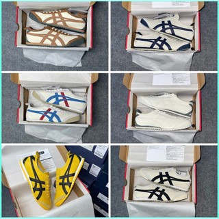  Giày thể thao Onitsuka Tiger Vàng Xanh Nâu đế răng cưa kiểu dáng basic xu hướng 2025 đủ size nam nữ 